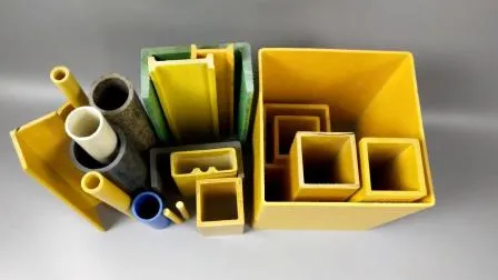 High Strength Pultruded Profiles Fiberglass Pipe Square Tube/FRP Pultruded Round Tube