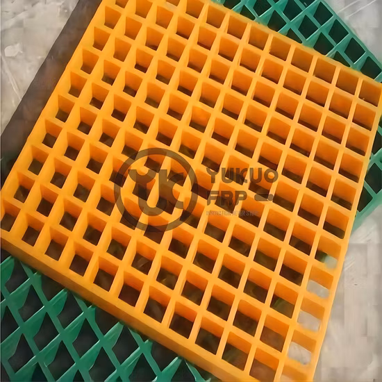 工場は電気めっき産業向けに滑り止めFRP格子/FRPプラットフォーム/グラスファイバー製品を供給します